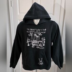 Vans X Daniel Johnston ‘The Beast Has Yet To Come’ Black Hoodie Size Medium Mens